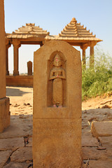 Image showing old indian sculpture in cenotaph Bada Bagh