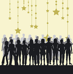 Image showing People silhouettes