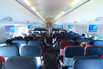 Image showing airplane interior