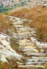 Image showing mountain hiking path