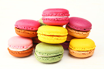 Image showing Colorful macaroons