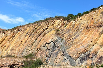 Image showing Hong Kong Geographical Park , hexagonal column