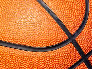 Image showing Basketball closeup