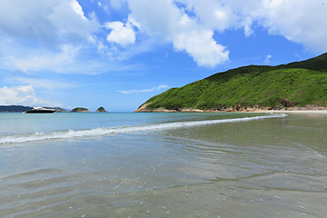 Image showing beach and sea