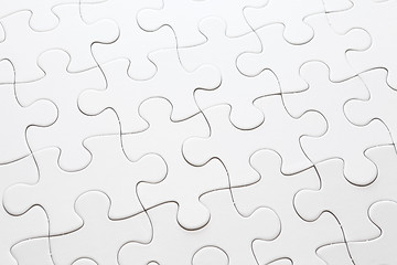 Image showing white jigsaw puzzle