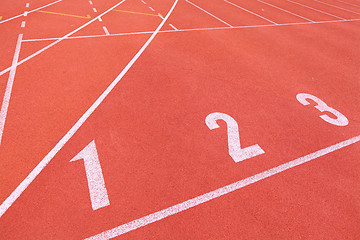 Image showing sport running track