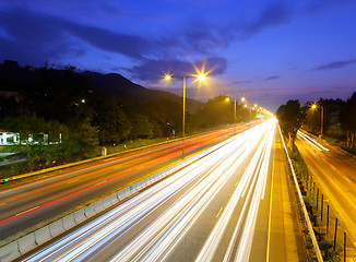 Image showing highway at night