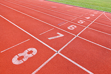 Image showing sport running track