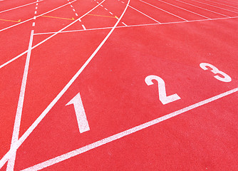 Image showing sport running track