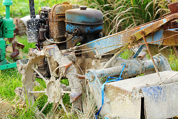 Image showing old abandoned tractor