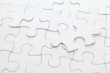 Image showing white jigsaw puzzle