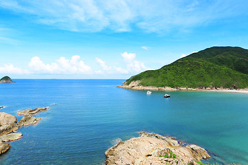 Image showing Sai Wan beach in Hong Kong