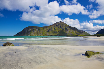 Image showing Scenic beach in Norway