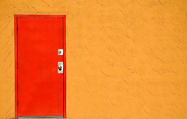 Image showing Red door