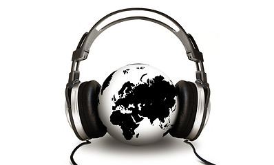 Image showing Listening Globe