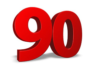 Image showing number ninety