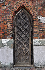 Image showing Gothic door.