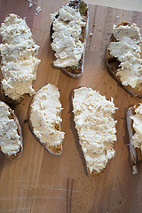 Image showing Appetizers with Camembert