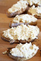 Image showing Appetizers with Camembert