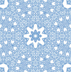 Image showing Abstract blue pattern on white