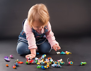 Image showing portrait of adorable young girl