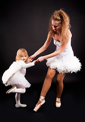 Image showing Two pretty ballerina's