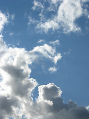 Image showing landscape with blue sky