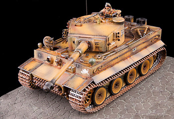 Image showing German heavy tank of World War II model