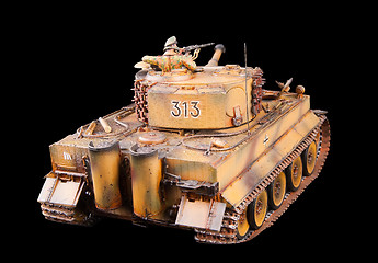 Image showing German heavy tank of World War II model