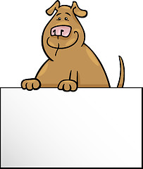 Image showing cartoon dog with board or card design