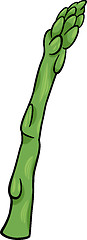 Image showing asparagus vegetable cartoon illustration