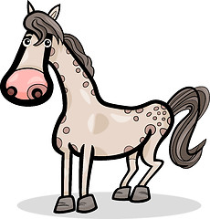 Image showing horse farm animal cartoon illustration