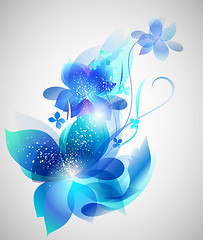 Image showing Vector beautiful flower background art