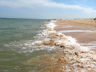 Image showing panorama of the sea and the coast