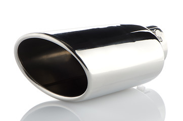 Image showing Sports exhaust pipe for the car 