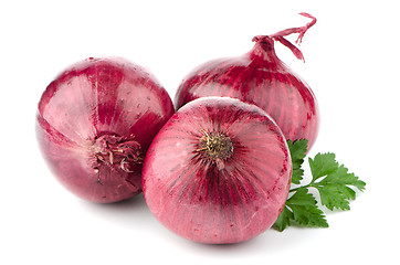 Image showing Red onions