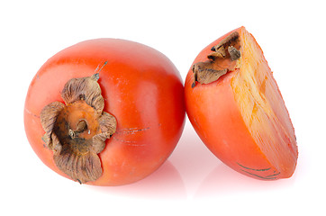 Image showing Persimmon with slice