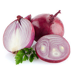 Image showing Red onions