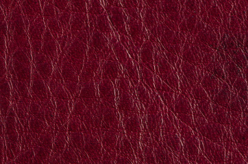 Image showing Red leather 