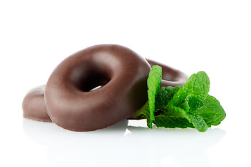 Image showing Chocolate donut cookies