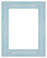 Image showing Blue wooden frame 