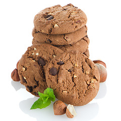 Image showing Homemade chocolate cookies