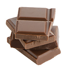 Image showing Closeup detail of chocolate parts