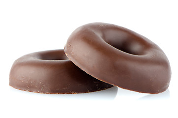 Image showing Chocolate donut cookies