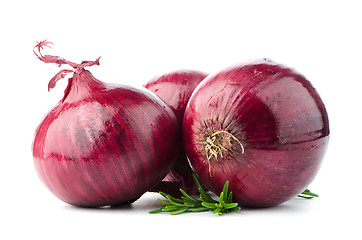 Image showing Red onions