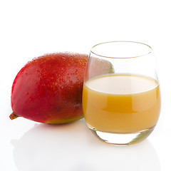 Image showing Fresh mango juice