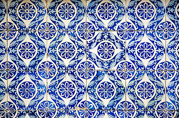 Image showing Ornamental old typical tiles