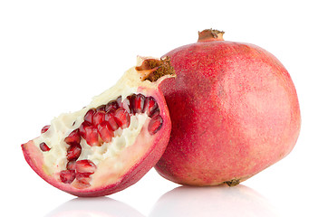 Image showing Ripe pomegranate fruit