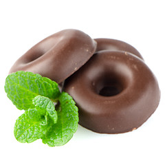 Image showing Chocolate donut cookies