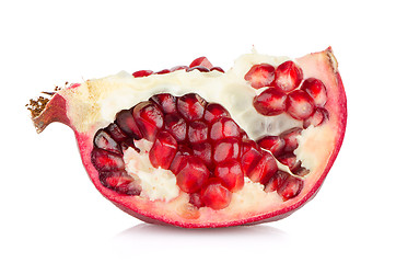 Image showing Half pomegranate fruit